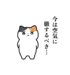挙動不審なミケネコ（個別スタンプ：11）
