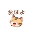 【トラ猫】毎日可愛がってほしい（個別スタンプ：5）