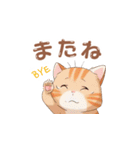 【トラ猫】毎日可愛がってほしい（個別スタンプ：9）