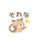 【トラ猫】毎日可愛がってほしい（個別スタンプ：10）
