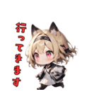 にゃんこみみガール（個別スタンプ：15）