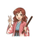 新撰組 ガールズ 日常 刀 壬生浪士（個別スタンプ：3）