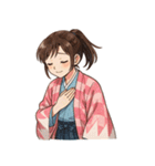 新撰組 ガールズ 日常 刀 壬生浪士（個別スタンプ：9）