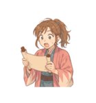 新撰組 ガールズ 日常 刀 壬生浪士（個別スタンプ：11）