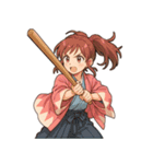 新撰組 ガールズ 日常 刀 壬生浪士（個別スタンプ：14）
