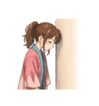 新撰組 ガールズ 日常 刀 壬生浪士（個別スタンプ：16）
