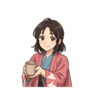 新撰組 ガールズ 日常 刀 壬生浪士（個別スタンプ：17）