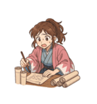 新撰組 ガールズ 日常 刀 壬生浪士（個別スタンプ：21）