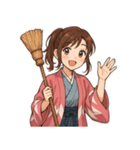 新撰組 ガールズ 日常 刀 壬生浪士（個別スタンプ：24）
