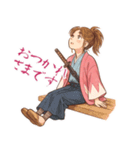 新撰組 ガールズ 日常 刀 壬生浪士 (小)（個別スタンプ：1）