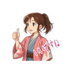 新撰組 ガールズ 日常 刀 壬生浪士 (小)（個別スタンプ：13）