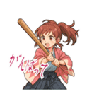 新撰組 ガールズ 日常 刀 壬生浪士 (小)（個別スタンプ：14）