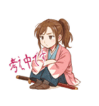 新撰組 ガールズ 日常 刀 壬生浪士 (小)（個別スタンプ：18）