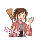 新撰組 ガールズ 日常 刀 壬生浪士 (小)（個別スタンプ：24）