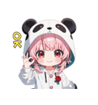 あまえんぼパンダちゃん（個別スタンプ：13）