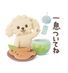 【3D】トイプードル・夏（個別スタンプ：11）