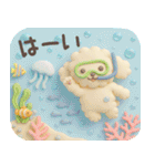 【3D】トイプードル・夏（個別スタンプ：14）