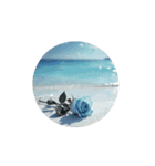 くすんだ薔薇と海.Dull roses and the sea.（個別スタンプ：3）