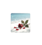 くすんだ薔薇と海.Dull roses and the sea.（個別スタンプ：4）