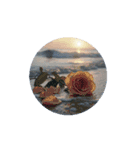 くすんだ薔薇と海.Dull roses and the sea.（個別スタンプ：8）