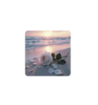 くすんだ薔薇と海.Dull roses and the sea.（個別スタンプ：10）