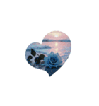 くすんだ薔薇と海.Dull roses and the sea.（個別スタンプ：11）