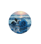 くすんだ薔薇と海.Dull roses and the sea.（個別スタンプ：15）
