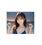 【動く】水着の美少女がアダルトな日常会話（個別スタンプ：4）