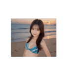 【動く】水着の美少女がアダルトな日常会話（個別スタンプ：5）