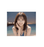 【動く】水着の美少女がアダルトな日常会話（個別スタンプ：8）