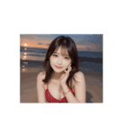 【動く】水着の美少女がアダルトな日常会話（個別スタンプ：10）