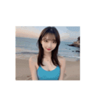 【動く】水着の美少女がアダルトな日常会話（個別スタンプ：11）