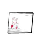 ウサギの日常使い印（個別スタンプ：3）