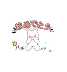 ウサギの日常使い印（個別スタンプ：4）
