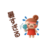 【夏】ずっと使えるかわいい女の子スタンプ（個別スタンプ：16）