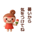 【夏】ずっと使えるかわいい女の子スタンプ（個別スタンプ：21）