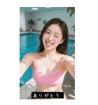 セクシー水着少女（個別スタンプ：24）