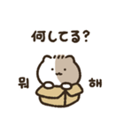 ラッキーネコキキ修正版(韓国語＆日本語)（個別スタンプ：2）
