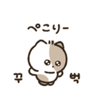 ラッキーネコキキ修正版(韓国語＆日本語)（個別スタンプ：5）