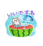 涼しげ★毎年使える夏★ネコのご挨拶（個別スタンプ：30）