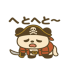 シュールな海賊のパンダのスタンプ 001（個別スタンプ：21）