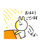 まじめにがんばるうさぎのシロシロ（個別スタンプ：1）