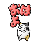 猫頭巾03（三毛）（個別スタンプ：1）