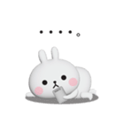 やる気が出ないうさぎのスタンプ【3D】（個別スタンプ：21）