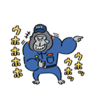 ゴリラ消防署（日本語訳付）（個別スタンプ：6）