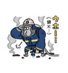 ゴリラ消防署（日本語訳付）（個別スタンプ：21）