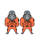 ゴリラ消防署（日本語訳付）（個別スタンプ：32）