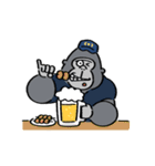 ゴリラ消防署（日本語訳付）（個別スタンプ：35）