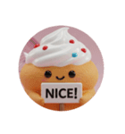 シュークリームカプセルトイ(丸型)2（個別スタンプ：4）
