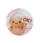 シュークリームカプセルトイ(丸型)2（個別スタンプ：7）